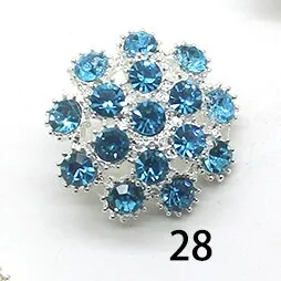 Alloy Button For Clothing Mix Color 5pcs/lot 23mm Round Silver Buttons Diy Accessories