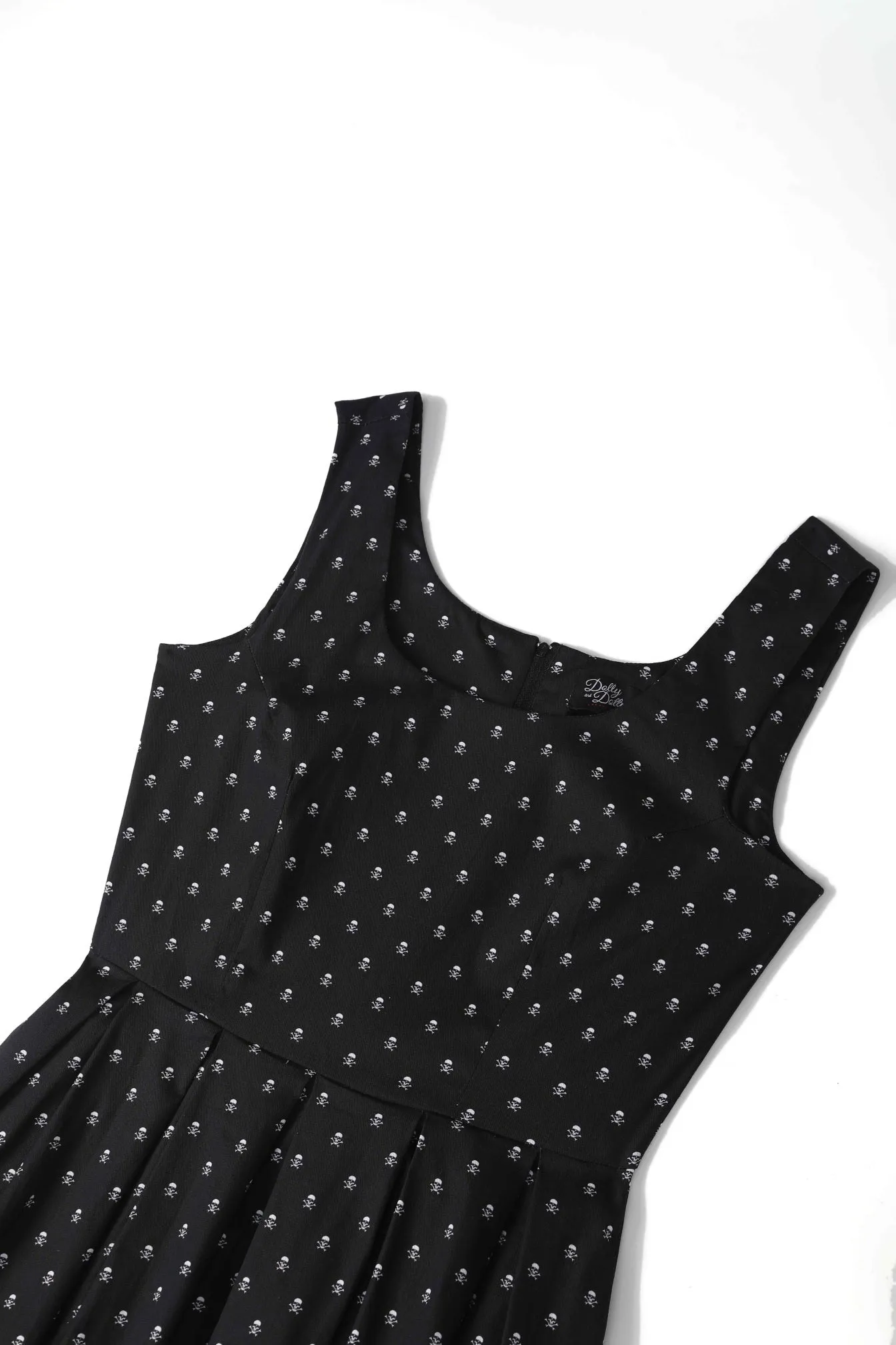 Amanda Black Skull Swing Dress