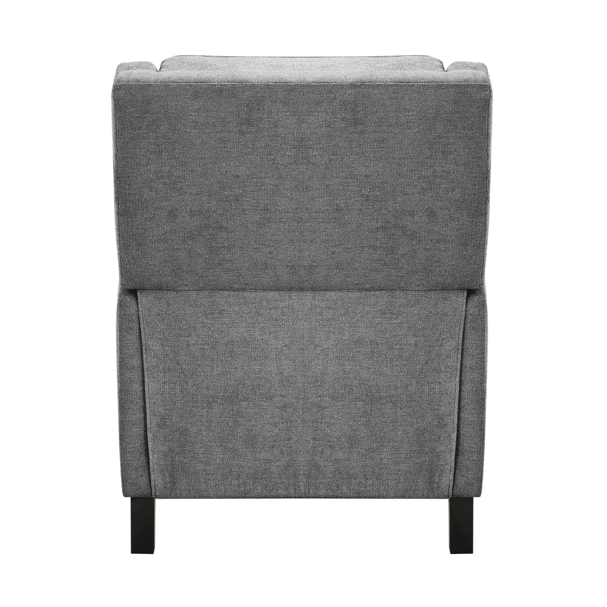 Banks II Self-Reclining Armchair in Textured Grey Fabric