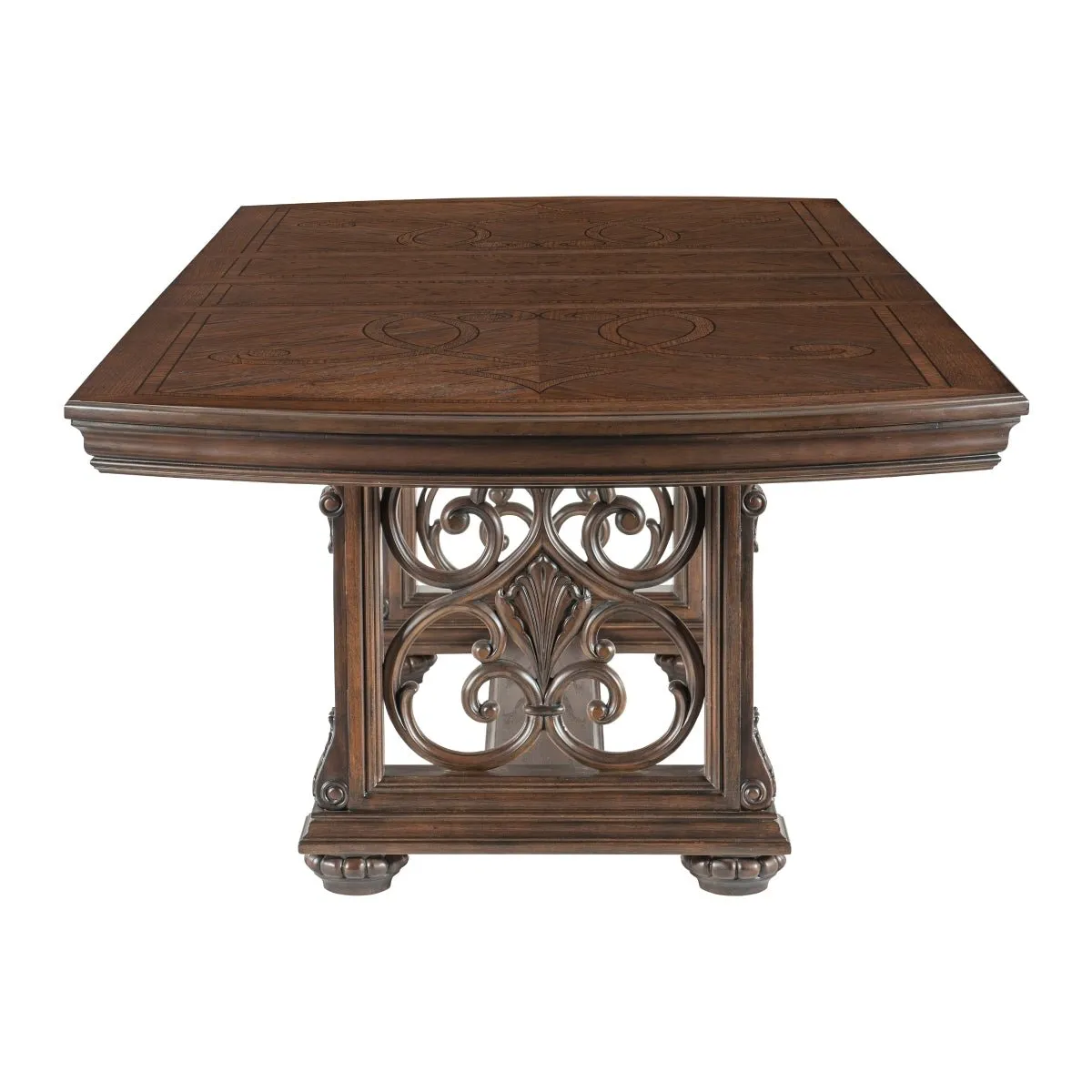 Bergen Collection Dark Oak Dining Table