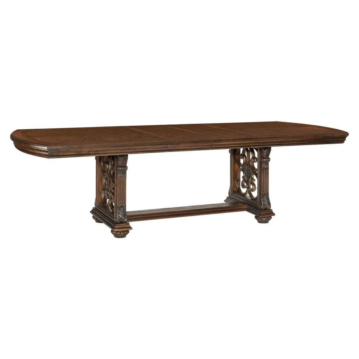 Bergen Collection Dark Oak Dining Table
