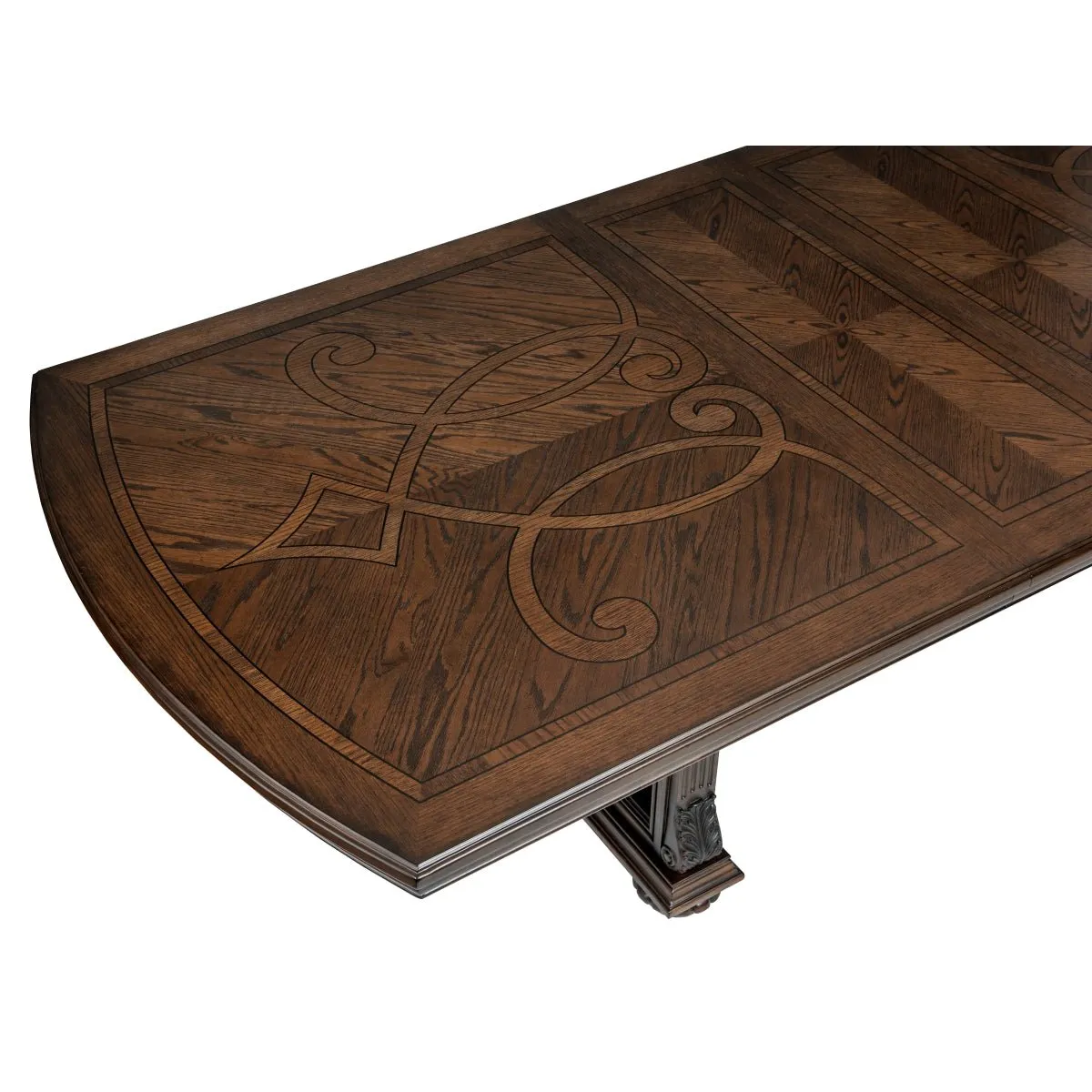 Bergen Collection Dark Oak Dining Table