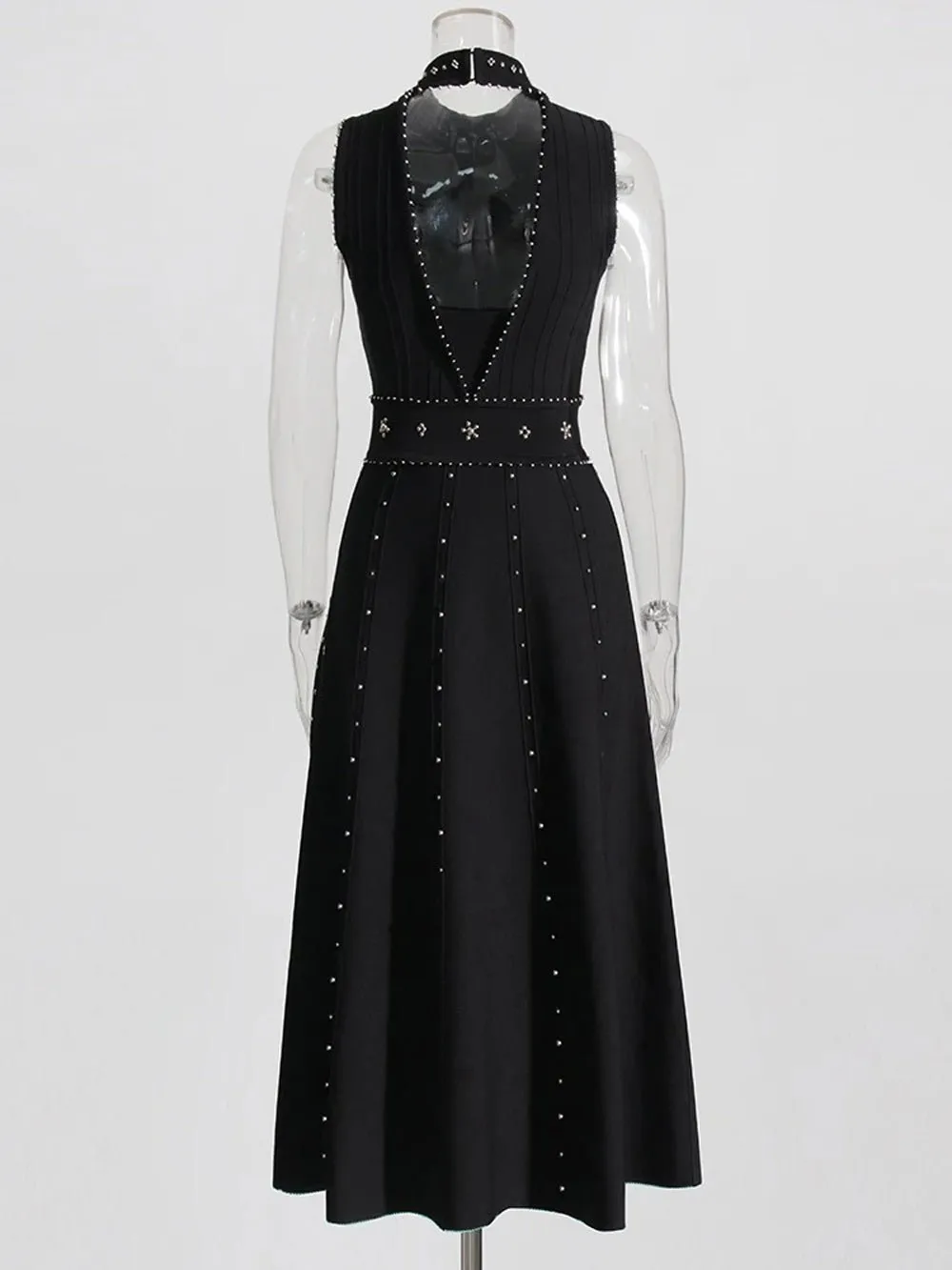 Bethany Diamond Sleeveless Midi Dress