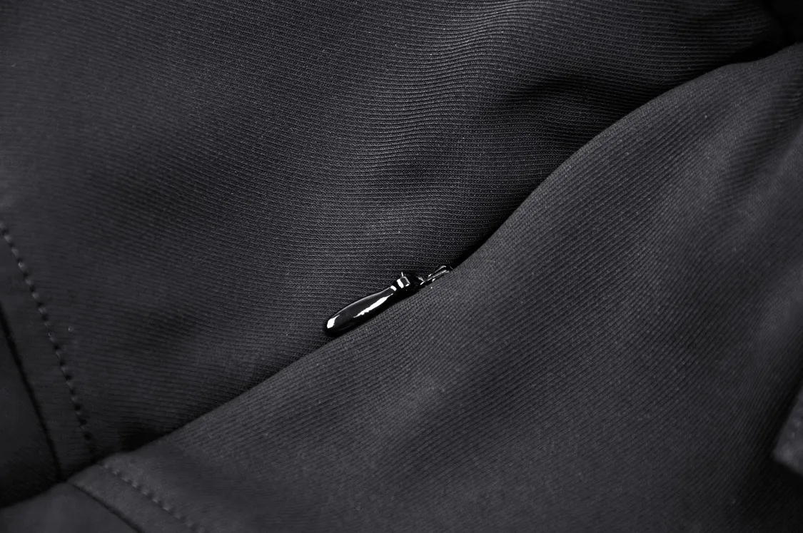 Black Asymmetrical Pleated Punk Skirt with Safety Pins