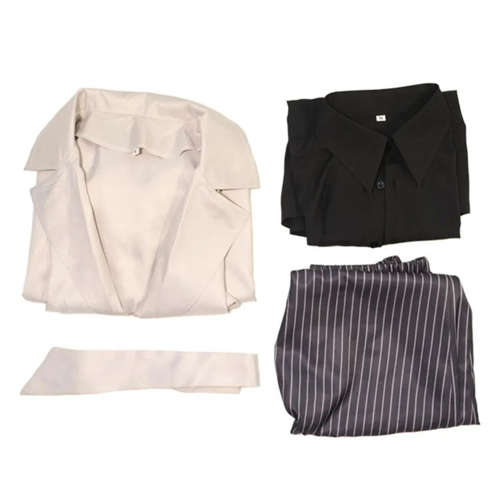 Bungo Stray Dogs Akutagawa Ryuunosuke White Coat Anime Cosplay Costume Outfits Halloween Carnival Suit