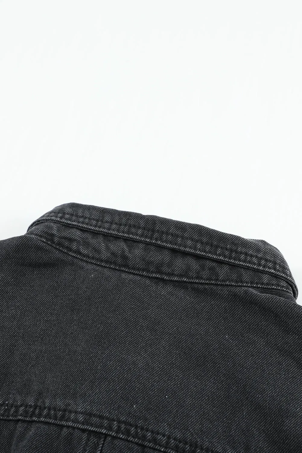 Fade Blue Ripped Denim Jacket