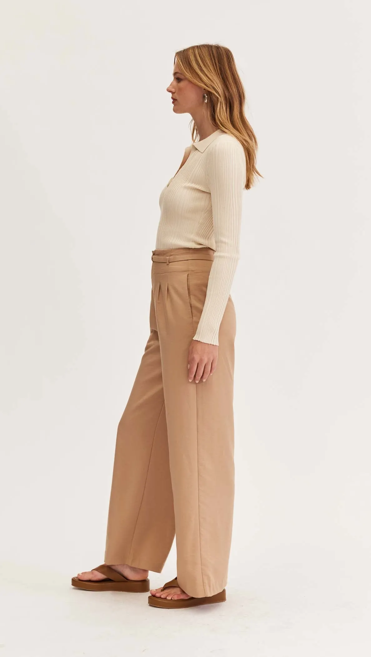 IDA BELTED PANTS
