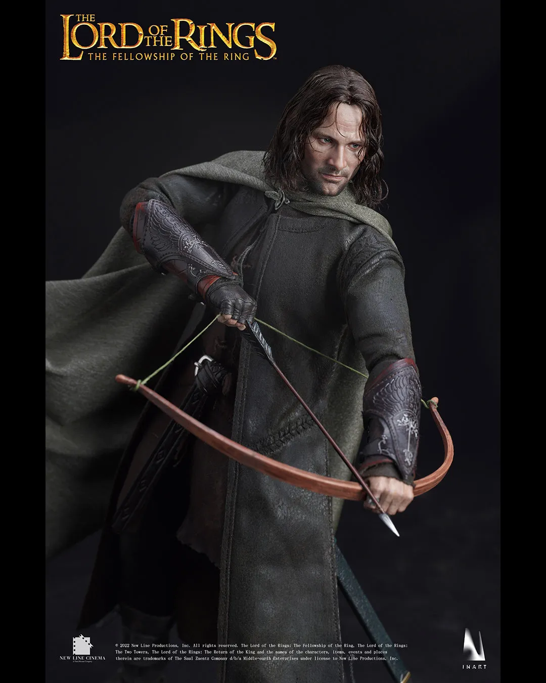 INART The Lord Of The Rings The Fellowship Of The Ring Aragorn 1/6th Scale Collectible Figure Premium Edition (Rooted Hair)