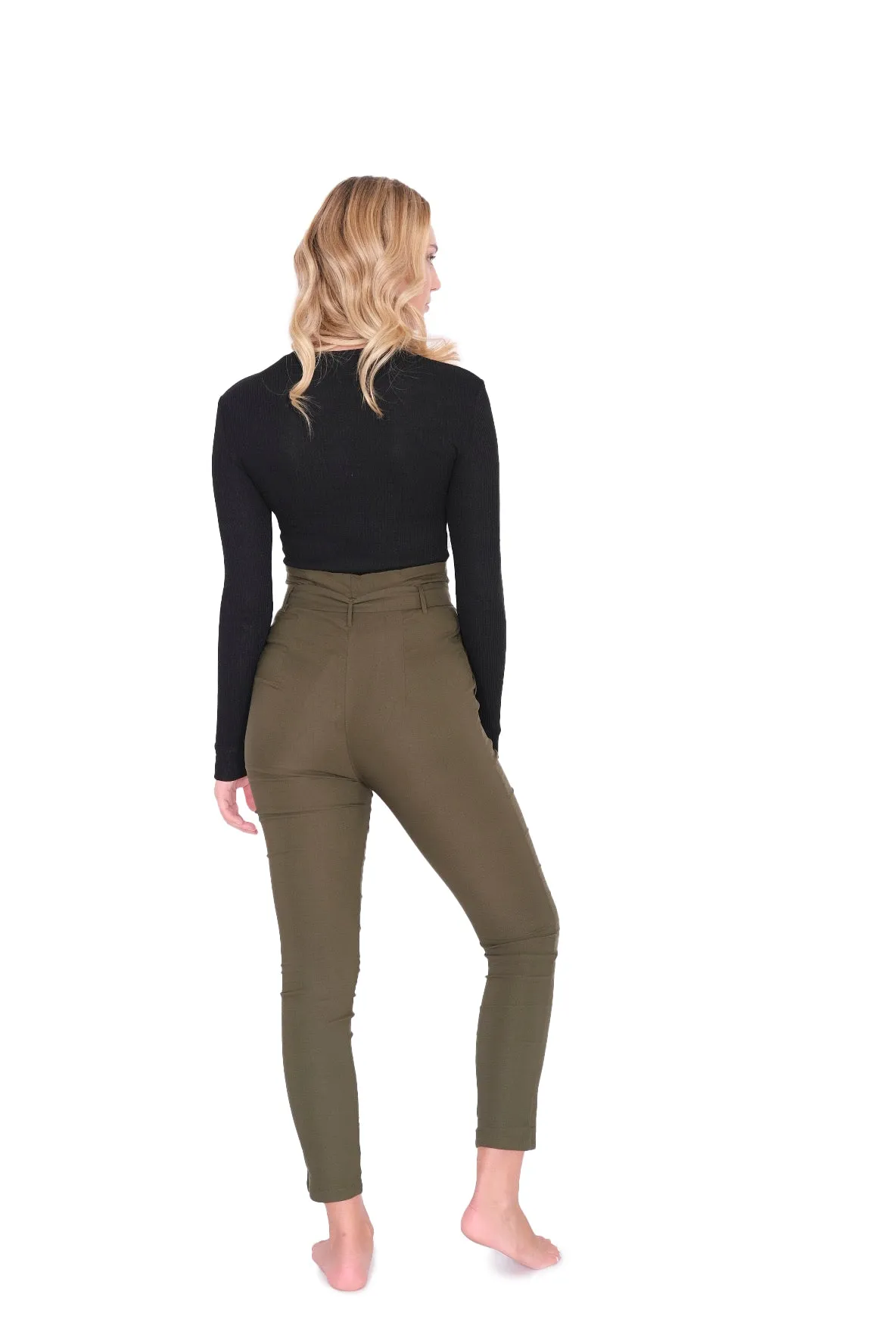 Long Sleeve Ribbed Top Black