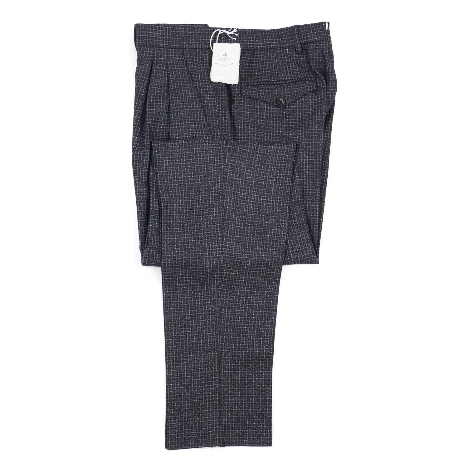 Luigi Borrelli Soft-Woven Wool Dress Pants