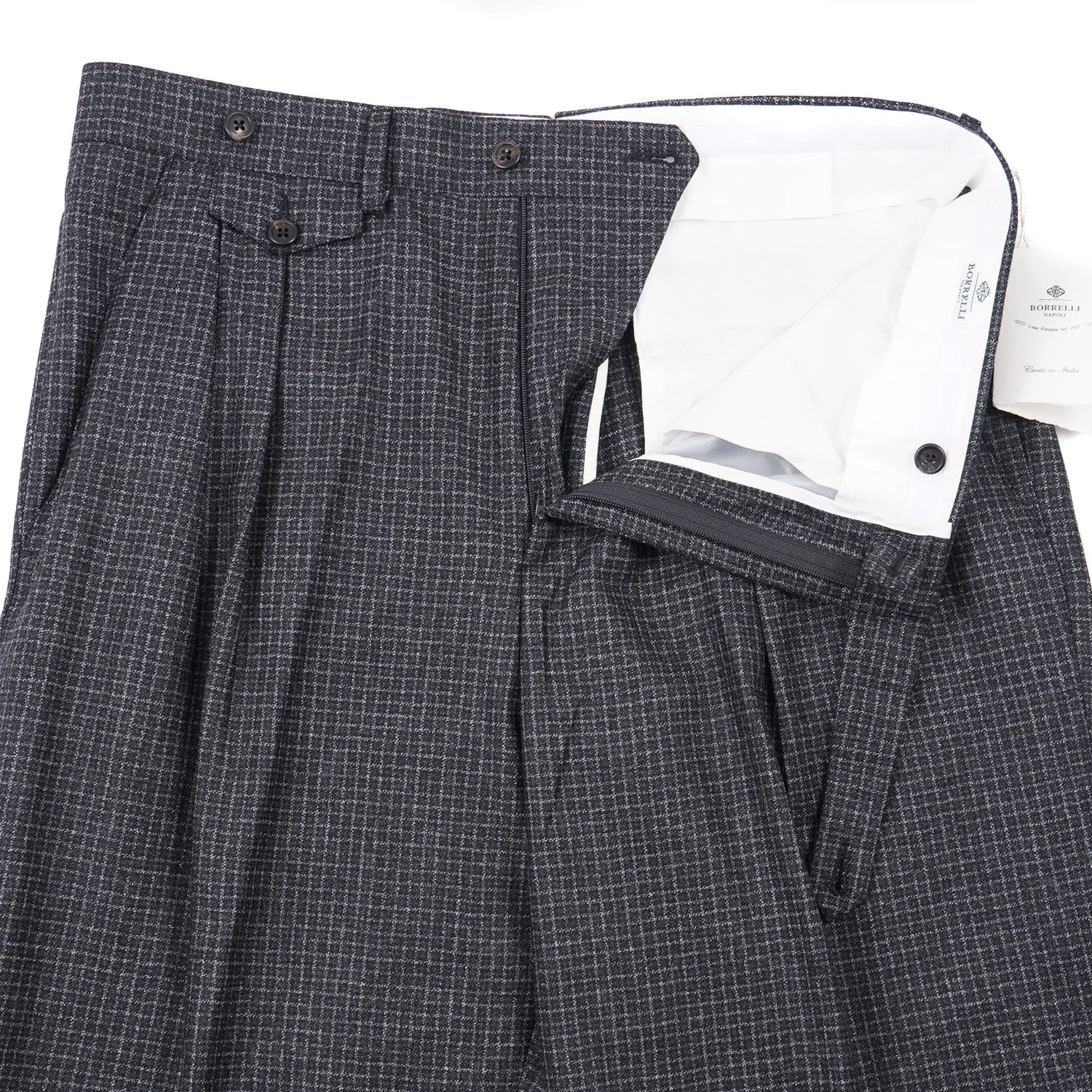 Luigi Borrelli Soft-Woven Wool Dress Pants
