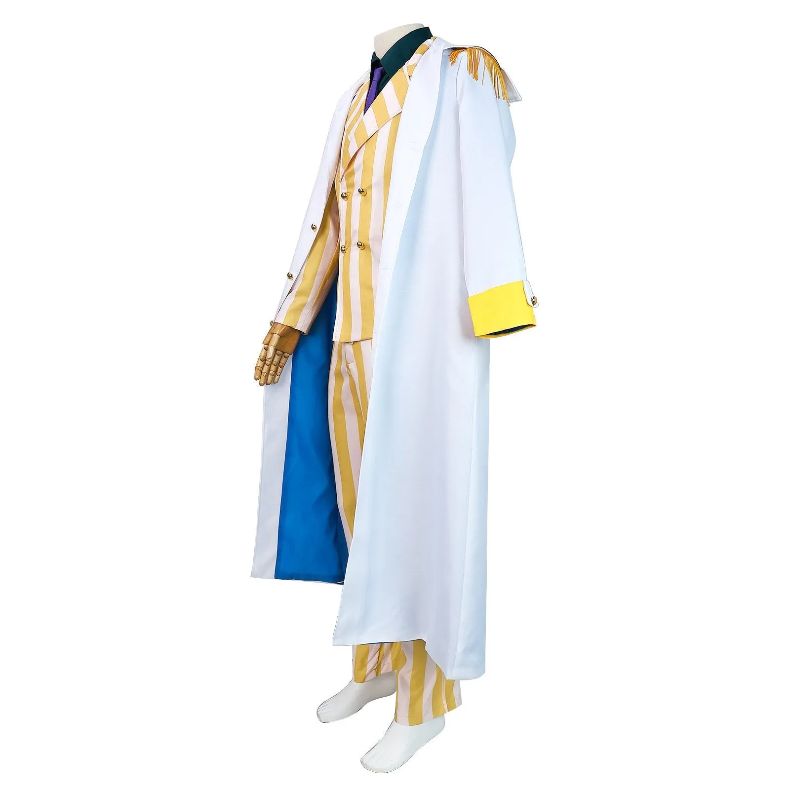 One Piece Wano Country Kizaru Costume Party Carnival Cosplay Full Set
