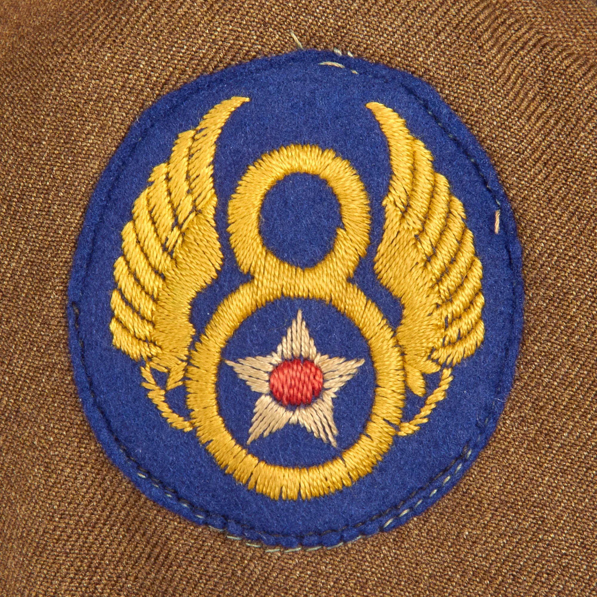 Original U.S. WWII Named Class-A Uniform Set With Cap for 8th Army Air Force Aerial Gunner Staff Sergeant George W. Thomas of the 446th Bombardment Group - With Binder of Information