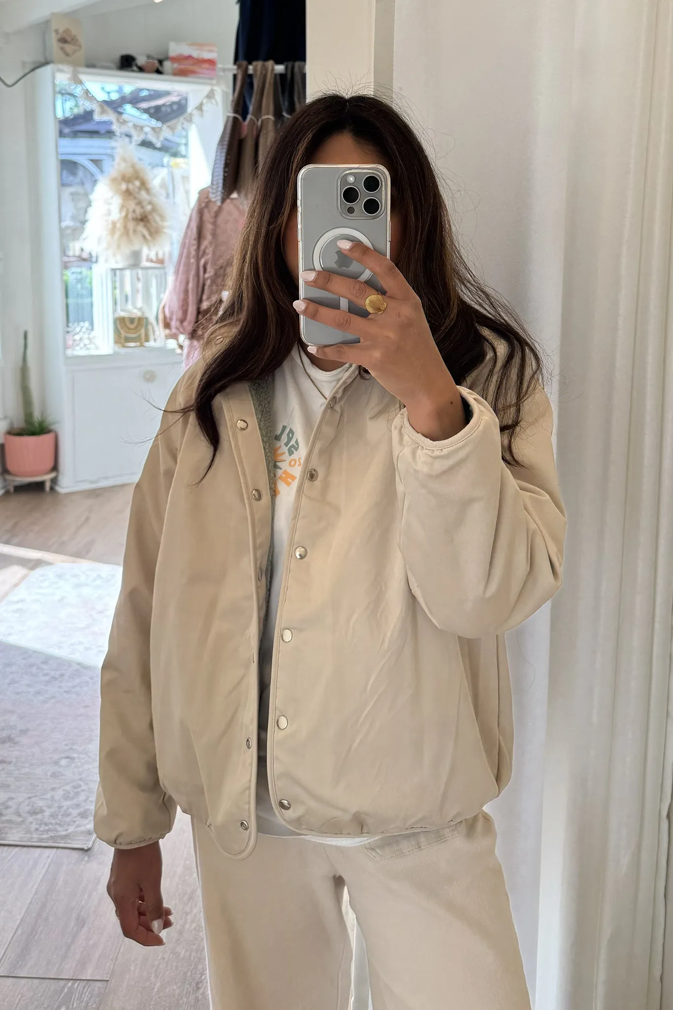 Reversible Two Toned Sherpa Jacket