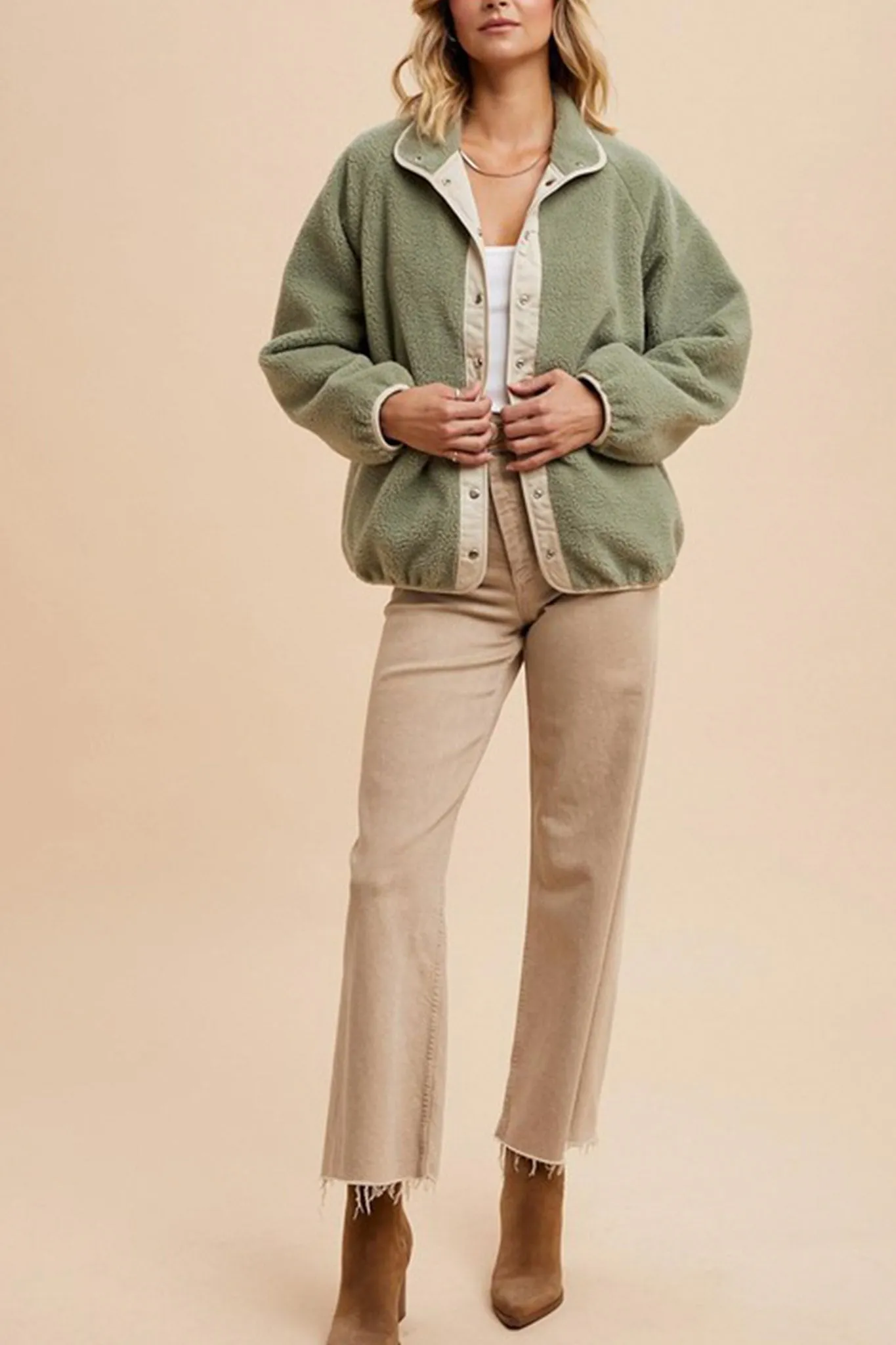 Reversible Two Toned Sherpa Jacket