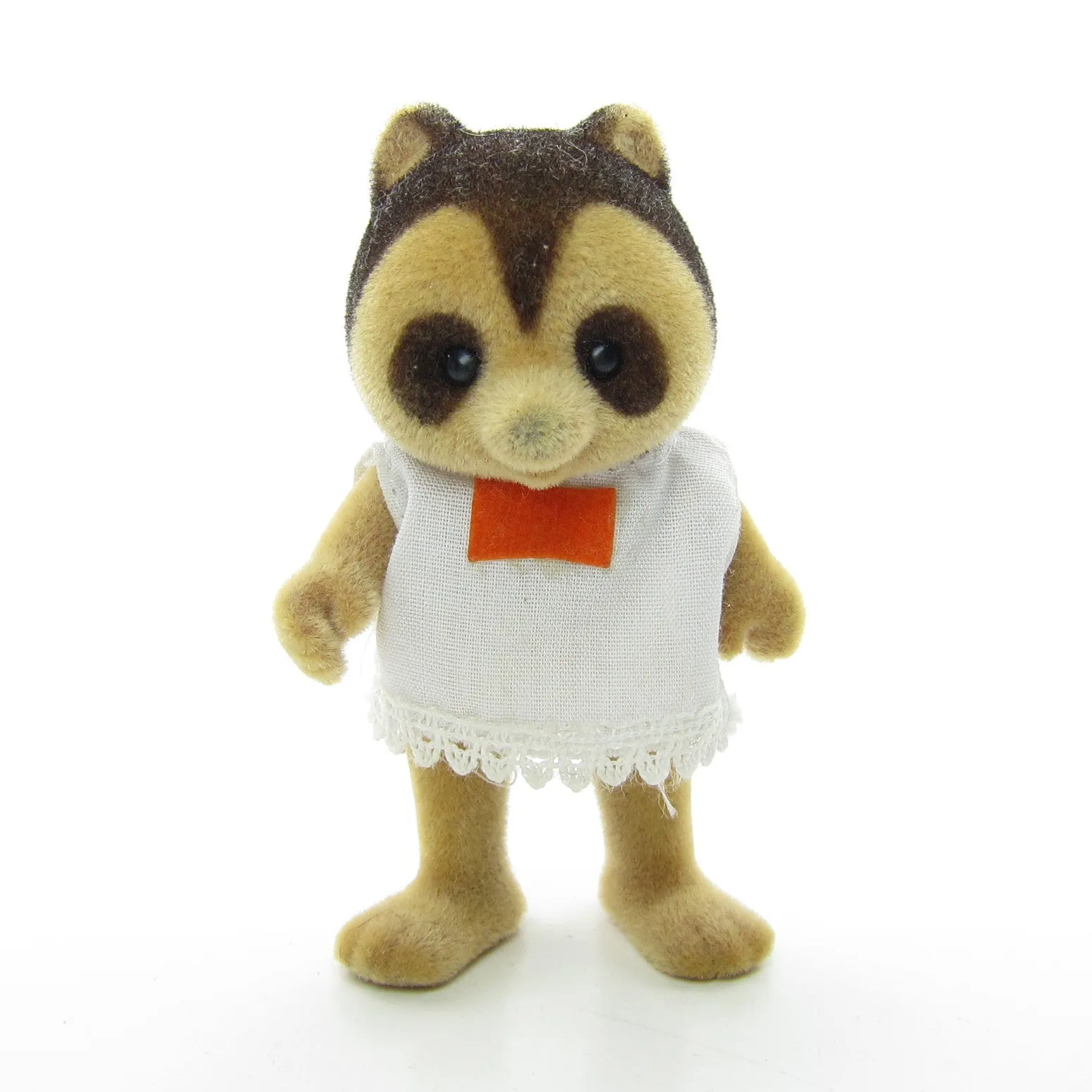 Roxie and Ruthie Raccoon's Family Vintage Maple Town Flocked Racoon Toys