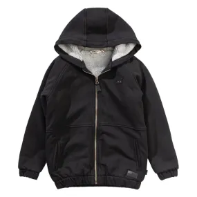 RUGGED SHERPA ZIP UP HOODIE JACKET
