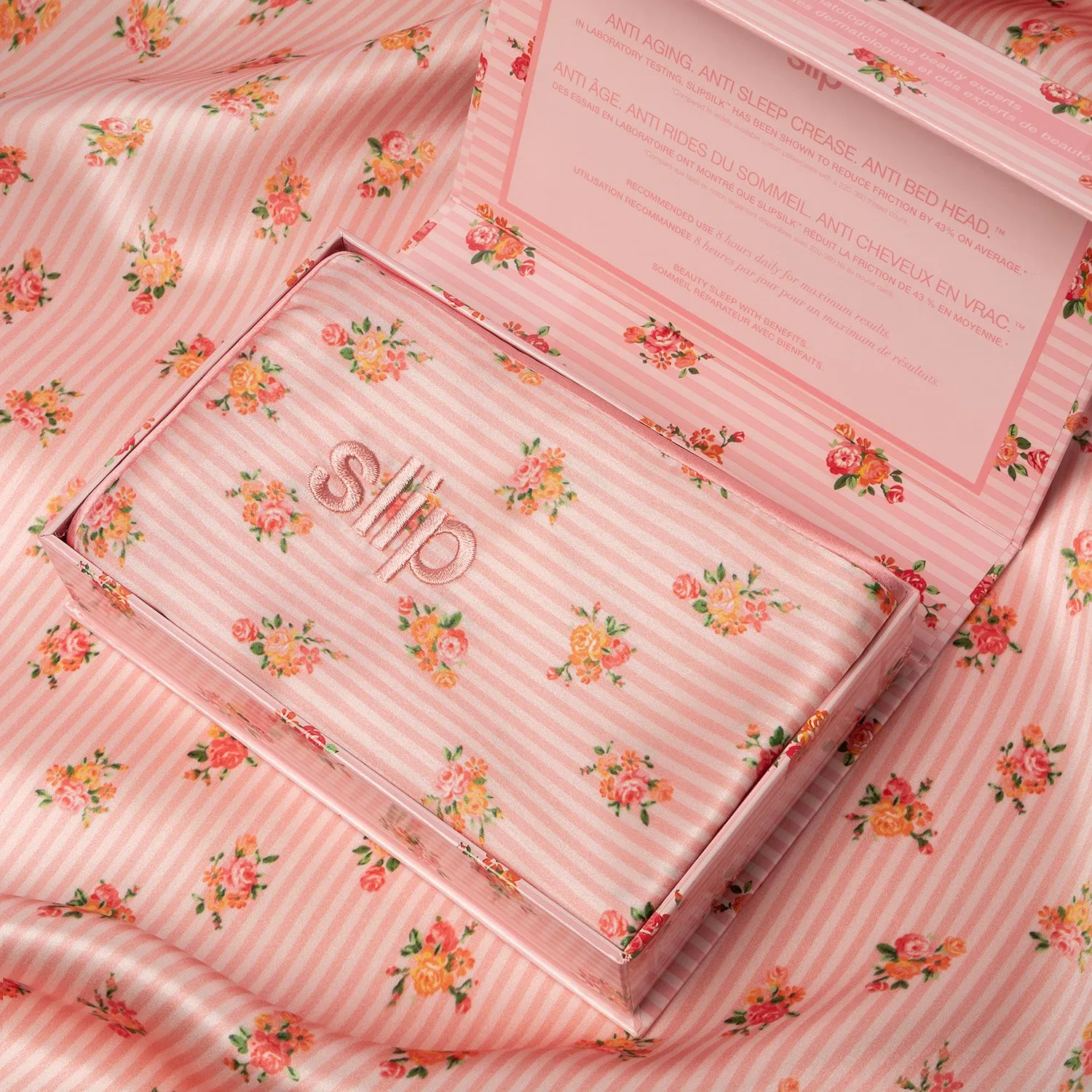 Slip silk pillowcase - Petal