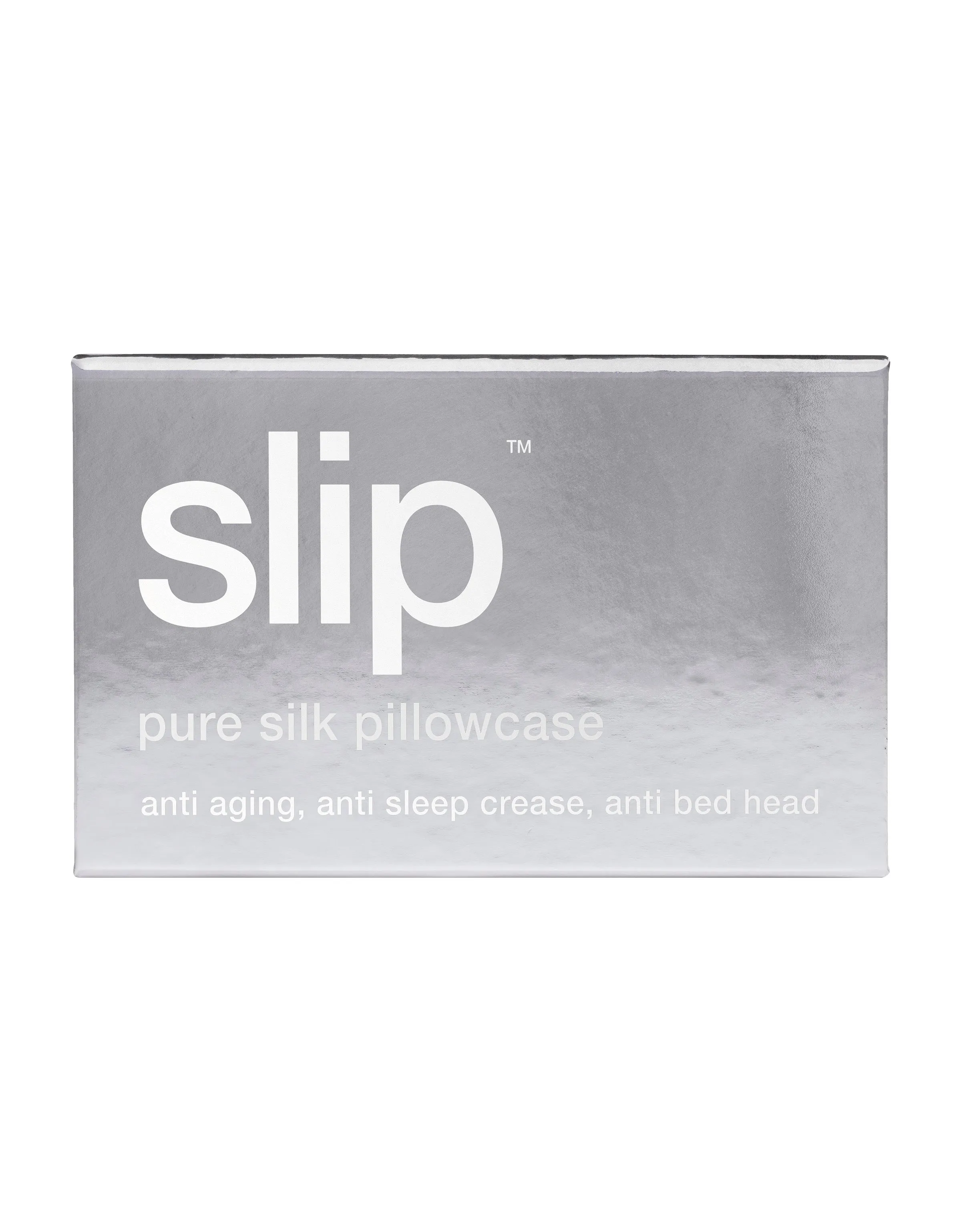 Slip silk pillowcase - silver