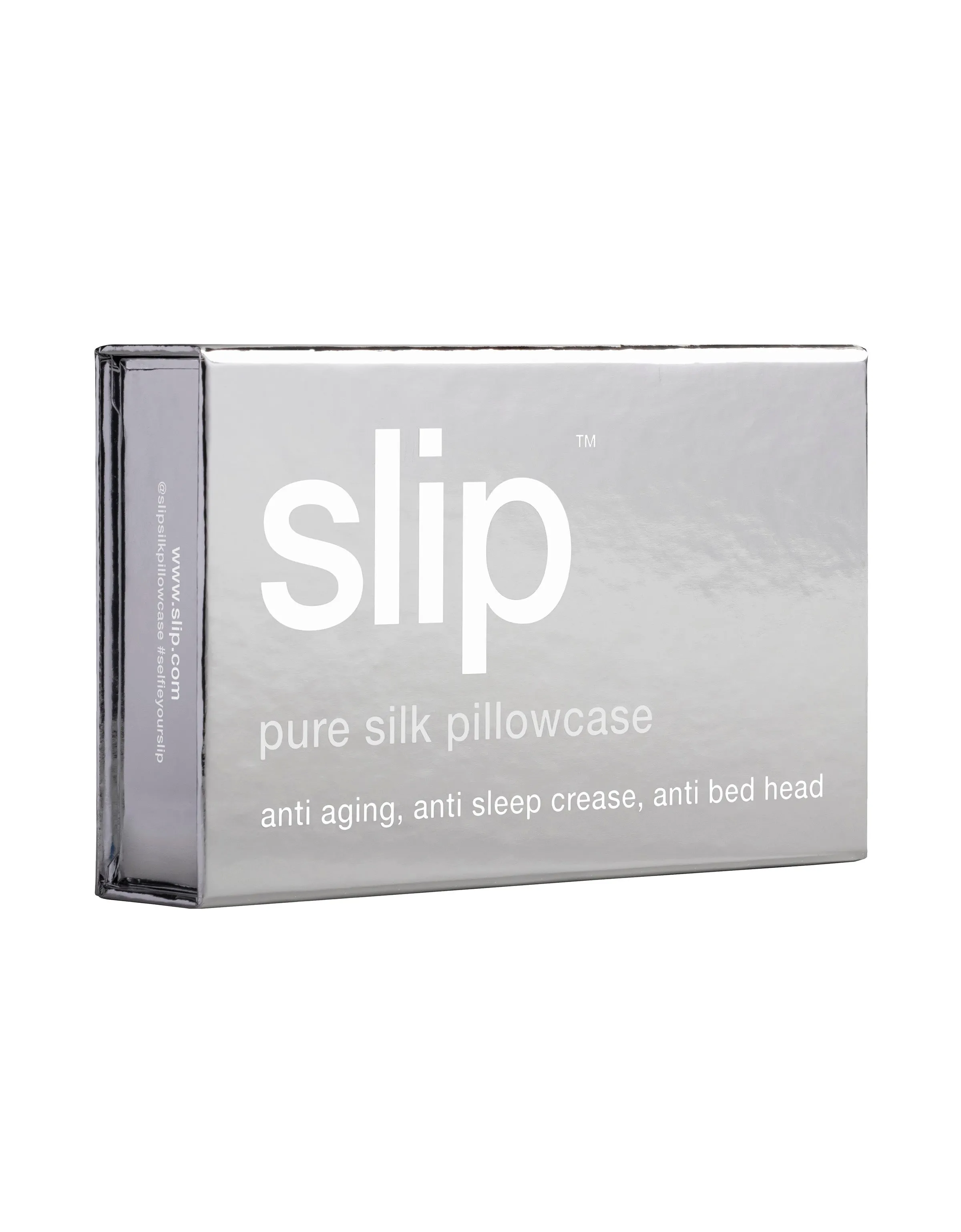 Slip silk pillowcase - silver