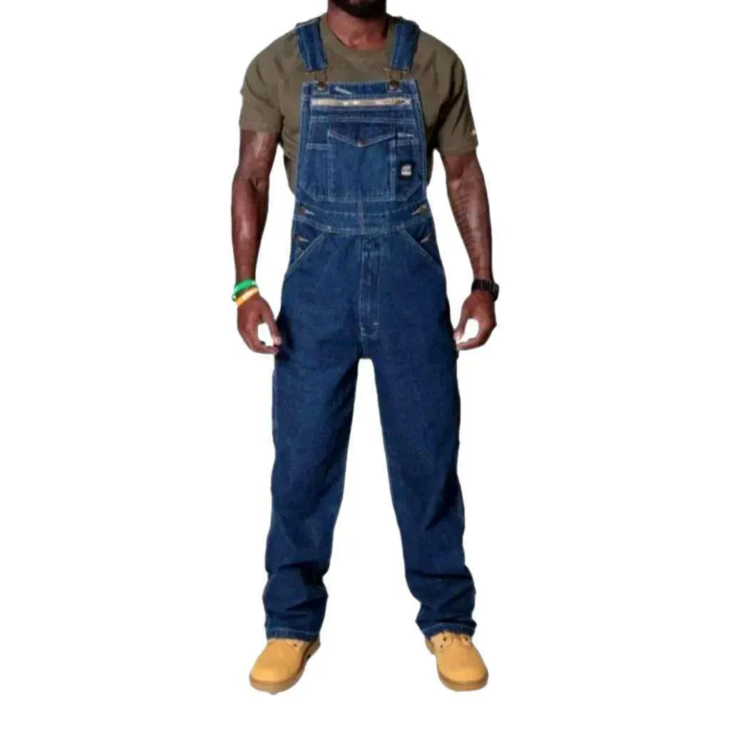 Straight fit men's jeans overall