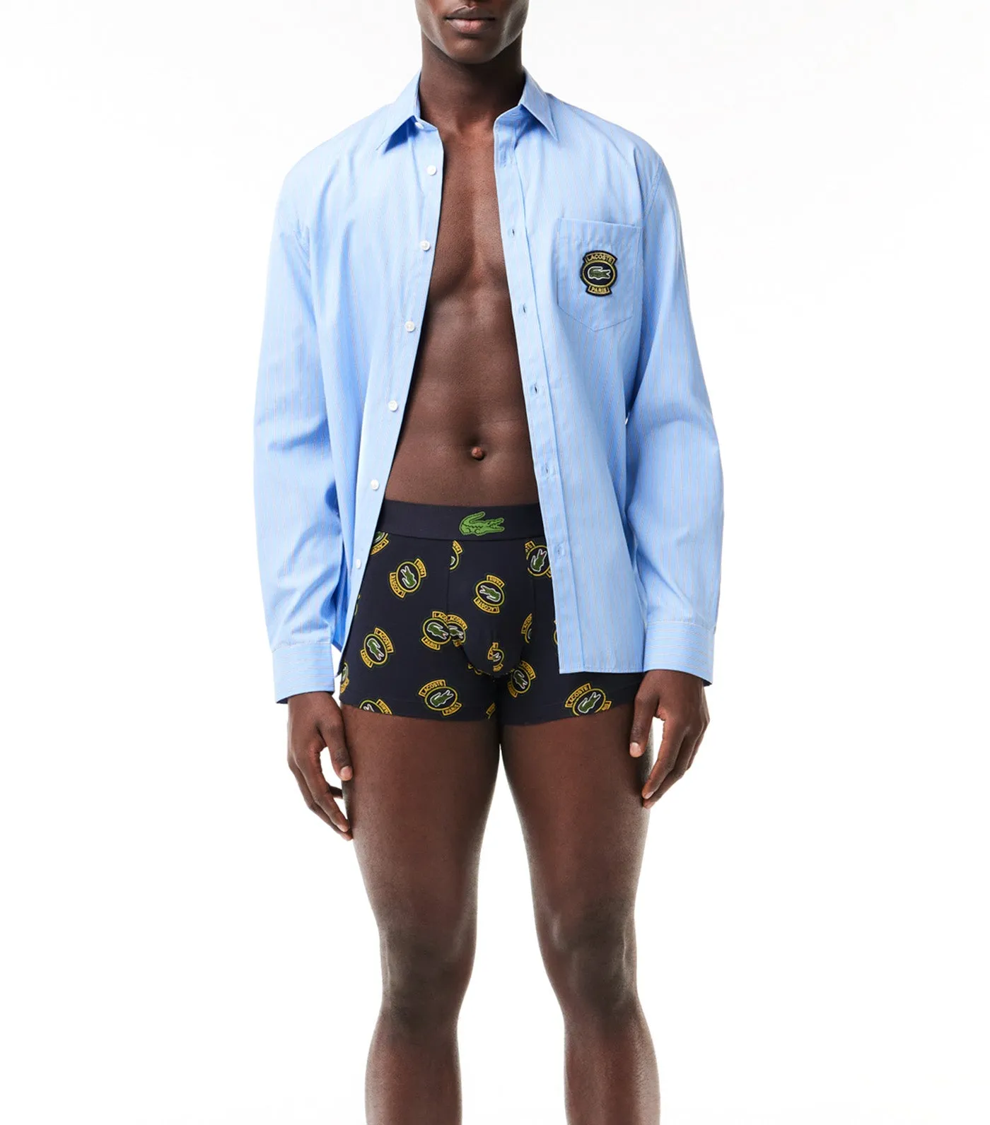 Stretch Jersey Print Trunks Abysm/Multicolor