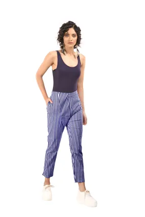 Stripe Pants (Navy)