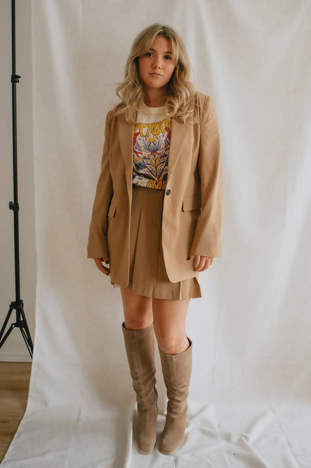 The Danta Mini Skirt - Tiger's Eye