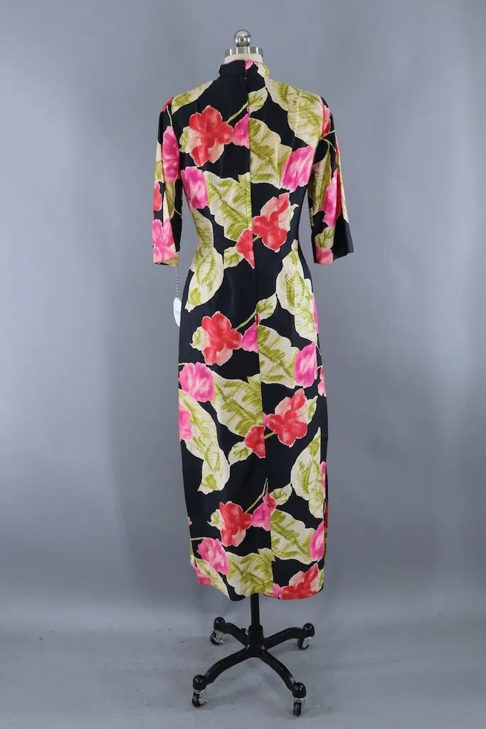 Vintage Alice Hawaiian Floral Dress