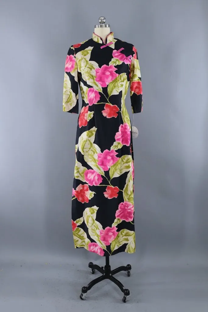 Vintage Alice Hawaiian Floral Dress