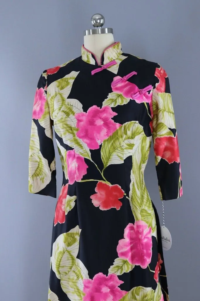 Vintage Alice Hawaiian Floral Dress