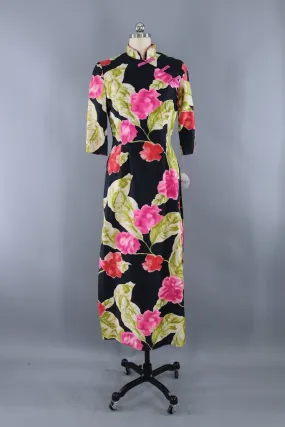 Vintage Alice Hawaiian Floral Dress