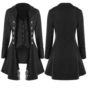 Women Jacket Coat Medieval Retro Lace Victorian